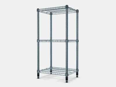OMAR Shelving unit 2 Low-poly 3D model