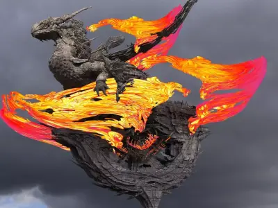 Dragon City chariot 5  3D model