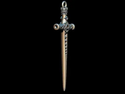 Sword Pendant 3D print model