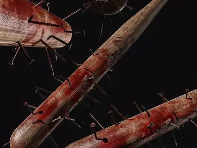 zombie bat Low-poly 3D model