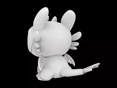 Toothless Banguela 3D Print Model 3D print model