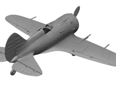 Airplane I-16 3D print model