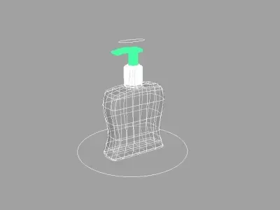 Hand Sanitizer Bottle Free low-poly 3D model
