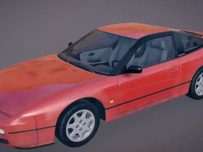 Nissan 200  Low-poly 3D model