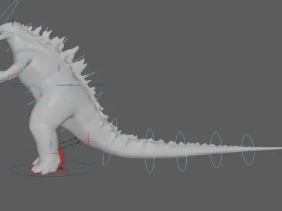 Godzilla Rigged 3D model