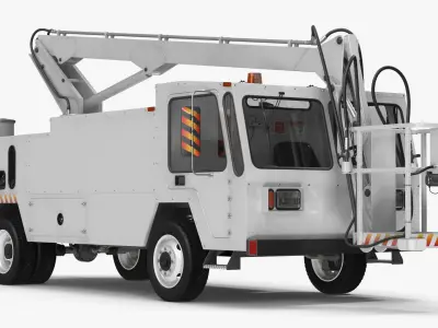 Aircraft Deicing Vehicle 3D model purchase