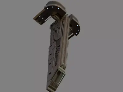 Abstract Alien Ship 3D model