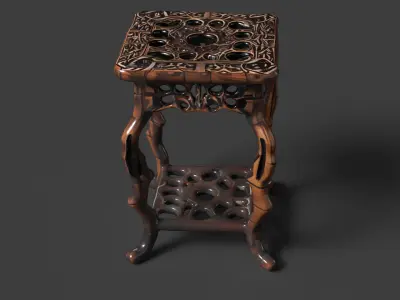 Chinese display stand   Low-poly 3D model purchase