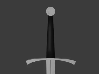 Longsword Low-poly 3D model purchase