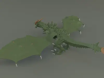 Big dragon model 3D model