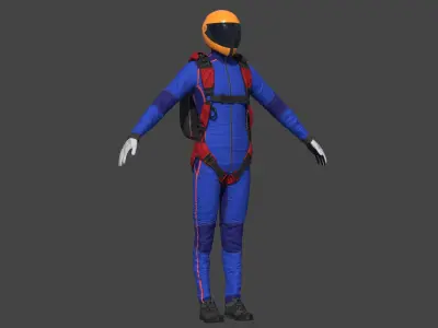 Skydiver1 3D model