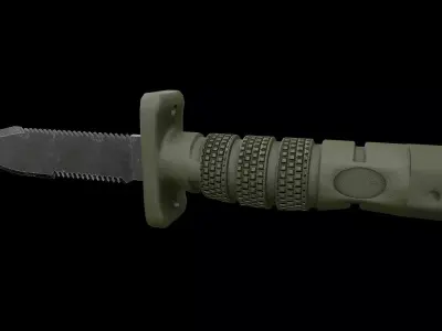 Aircrew Survival Egress Knife 3D model