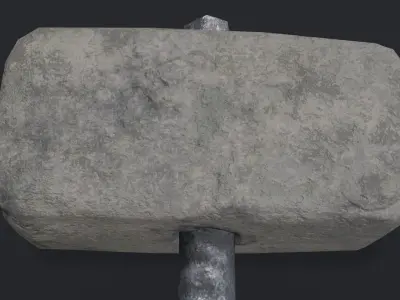 Hammer 03 Low-poly 3D model