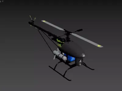 3D model of a helicopter 3D model
