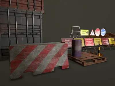 Construction Asset Pack Free 3D model