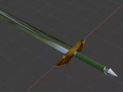 10 Medieval fantasy swords pack 1 Free low-poly 3D model