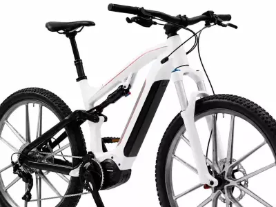 Advanced Full-Suspension Electric Mountain Bike 3D Model Low-poly 3D model