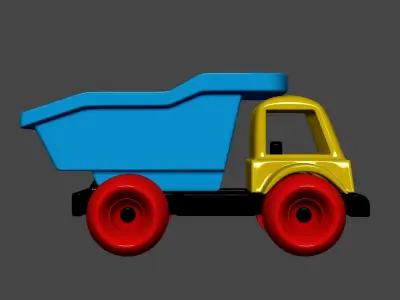 Toy dump truck 3D print model purchase