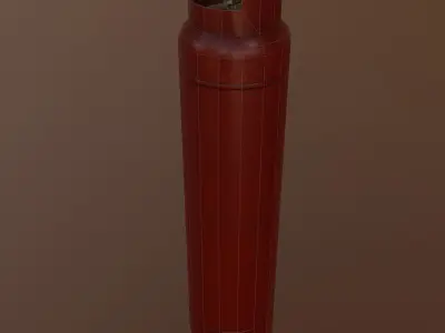 Gas Canister Low-poly 3D model get