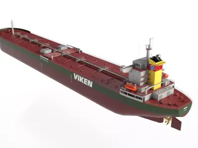 Tanker Panamax  Low-poly 3D model