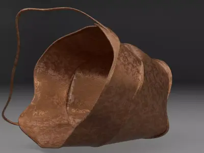 Metal Buckets Set 3D model