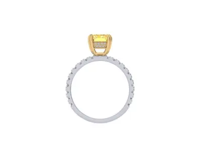 Radiant Art Deco Ring 3D print model 3