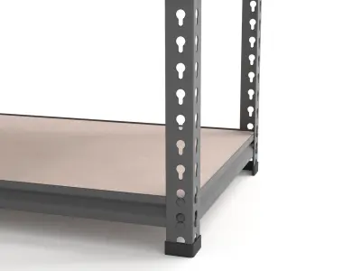 5 Tier Industrial Shelving Unit 3D model