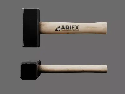 Hammer - Pincers - Trowel Pliers Low-poly 3D model