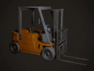 Forklift Low-poly 3D model