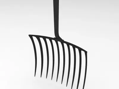 Gardening bedding fork 3d model 3D model