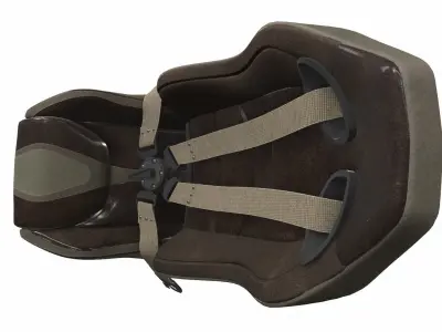 Car seat sport racing sr 6 3D model