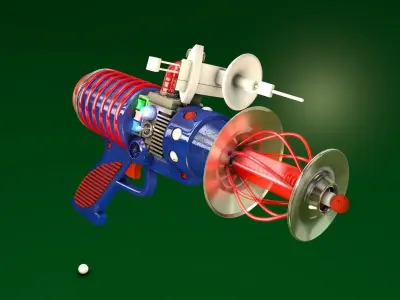 SPACE CARTOON BLASTER 3D model