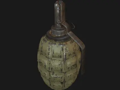 grenade Low-poly 3D model buy