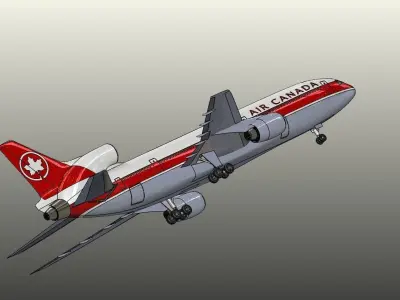 Tristar swiss airways boeing 3D model