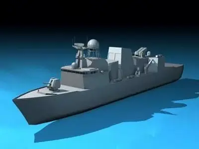 Frigate ship 3D model