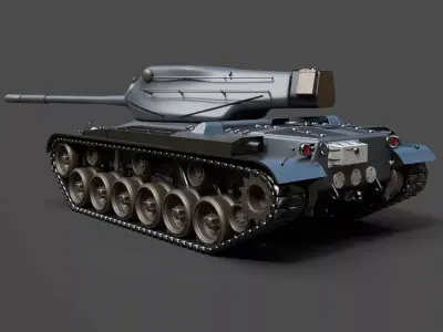 Armored Combat Vehicle - Detailed Tank Asset 3D model