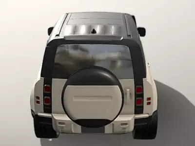 Land Rover Range Rover Defender 3D Model Free low-poly 3D model