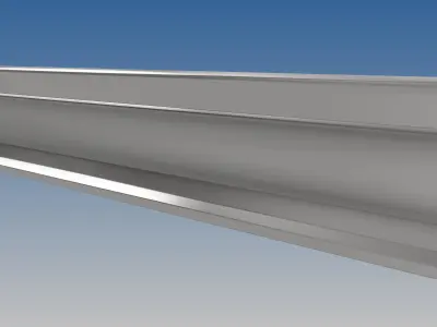 British Standard-EN13674  46E2 rail 3D model