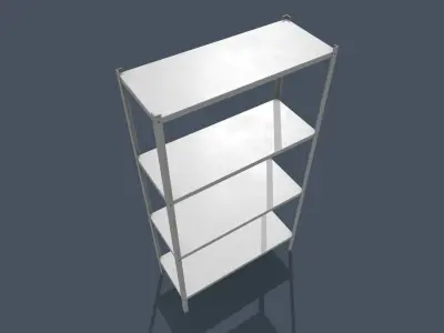 Game Ready Metal Rack Low-poly 3D model