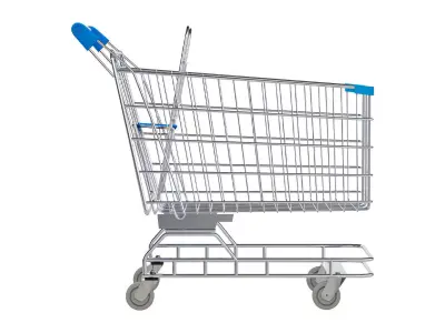 Shopping Trolley with Child Seat 3D model