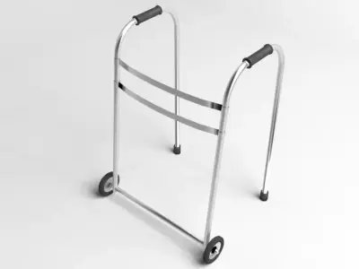 Walker with Front-Wheeled 3D model