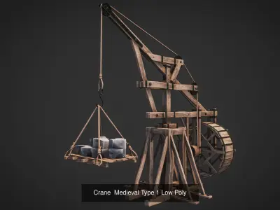 3 Medieval Cranes Pack