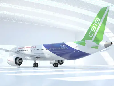  Comac C919 Narrow Body Airliner 