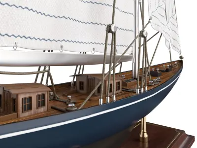 Decorative sailing yacht Velsheda 1933 3D model