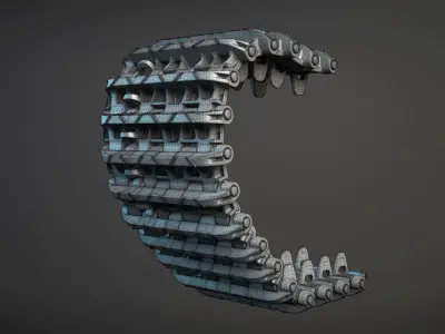 Panzer VI Tiger Tracks 3D model