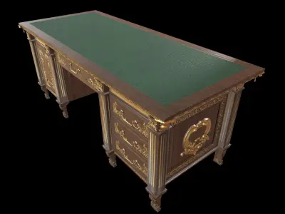 Antique Classic Victorian Table Low-poly 3D model