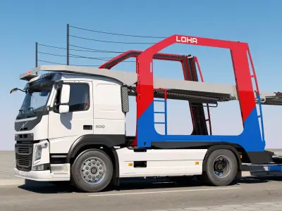 Volvo FM Car Transporter 3D model