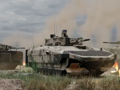 Infantry fighting vehicle Puma 2 Poisonous IFV 3D model