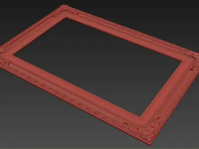 Carved frame  3D model