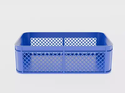 Plastic Crate Low-poly 3D model purchase